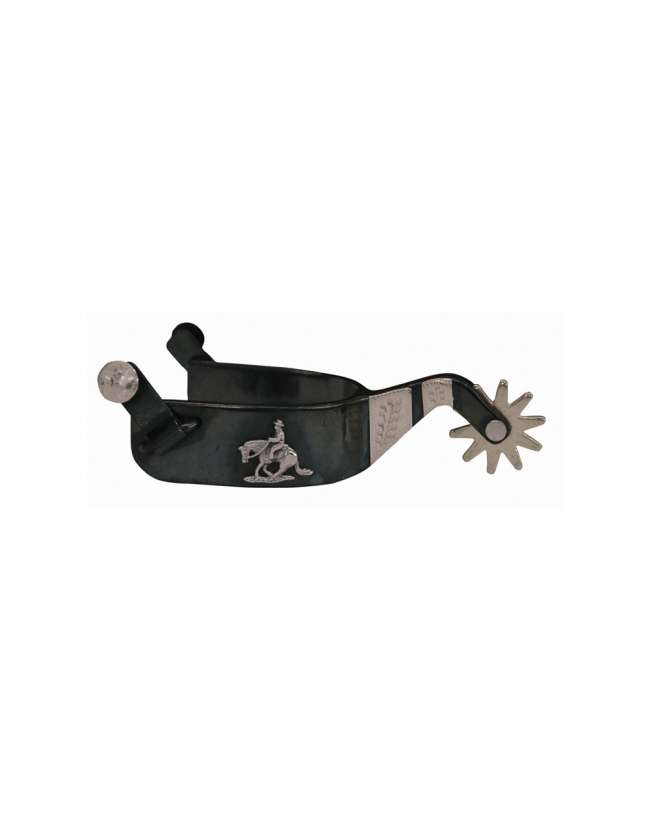 SPERONI WESTERN IN FERRO CON CAVALLO REINING