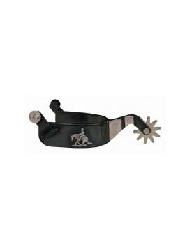 SPERONI WESTERN IN FERRO CON CAVALLO REINING-5545