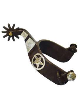 SPERONI WESTERN DECORATI FERRO BRUNITO-5552