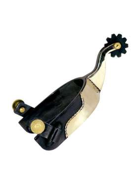 SPERONI WESTERN FERRO NERO E OTTONE-5553