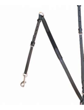 PETTORALE IN CUOIO EQUESTRO FIBBIE INOX-5619