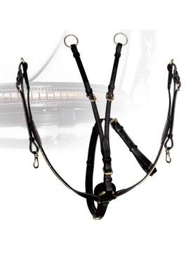 PETTORALE INGLESE IN CUOIO CON CLINCHER OTTONE HENRI DE RIVEL-5636