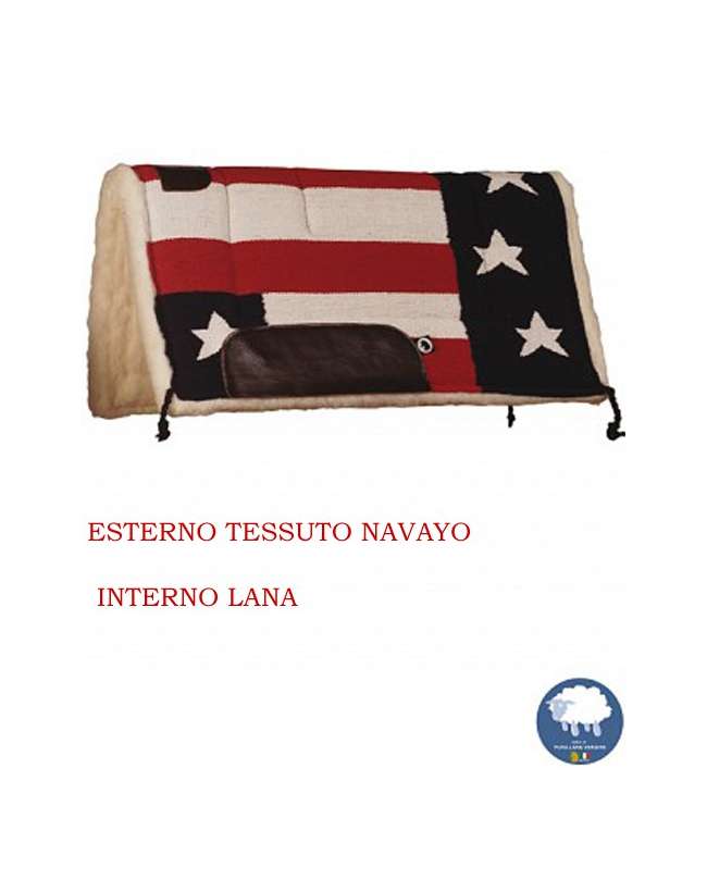 SOTTOSELLA WESTERN TESSUTO NAVAJO CON PURA LANA INTERNA