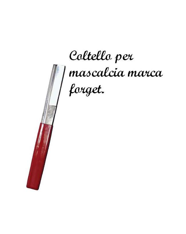 COLTELLACCIO PER MASCALCIA CON MANICO PLASTIFICATO ANTISCIVOLO