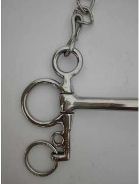 PELHAM INOX INTERO ASTA CORTA CANNONE PIENO DA 12MM-7146