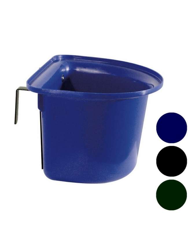 MANGIATOIA IN PLASTICA CON STAFFE IN FERRO