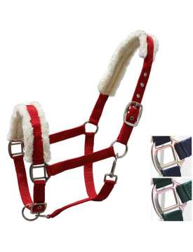 CAVEZZA IN NYLON CON IMBOTTITURA AGNELLINO-7452