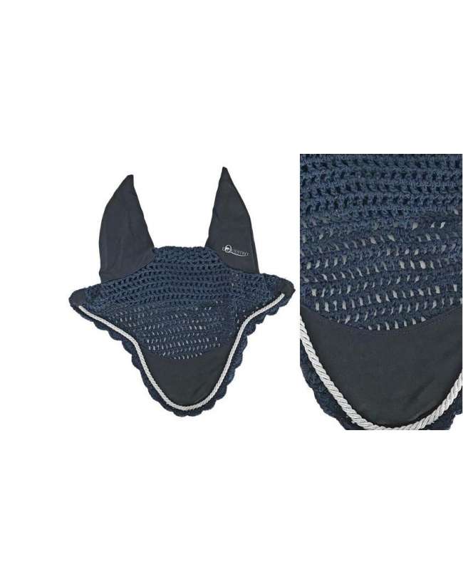CUFFIA ANTIMOSCHE IN COTONE CON PASSAMANERIA