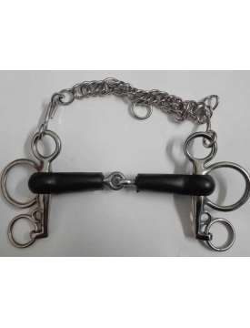 PELHAM INOX E GOMMA LEVE CORTE-7838