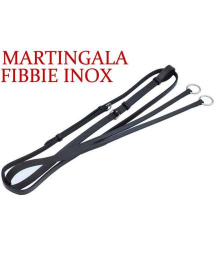 MARTINGALA INGLESE A COLLIER FIBBIE INOX E CUOIO