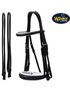 BRIGLIA DA DRESSAGE IN CUOIO ITALIANO PREGIATO LINEA WINNER SARTORE-7900