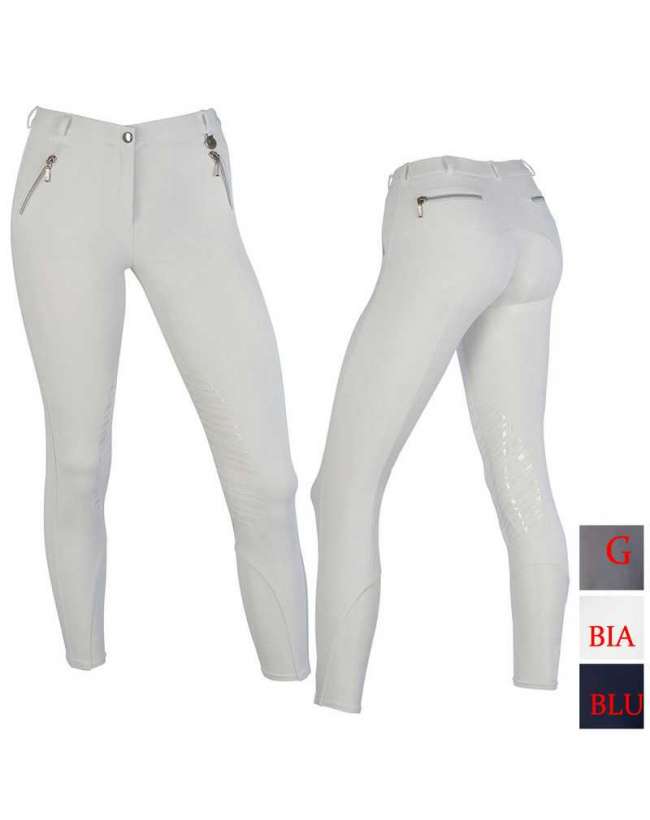 PANTALONI DA DONNA PER EQUITAZIONE CON GRIP IN SILICONE CHAMPION