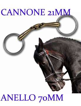 FILETTO SPRENGER IN AURIGAN AD ANELLI CANNONE DA 21MM-8044
