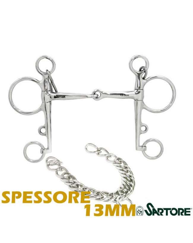 PELHAM INOX PIENO CANNONE SOTTILE