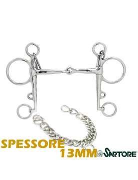 PELHAM INOX PIENO CANNONE DA 13MM-8470