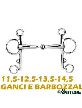 PELHAM IN ACCIAIO INOX CANNONE VUOTO DA 20MM-8471