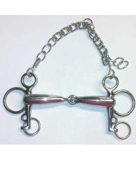 PELHAM PER CAVALLO ASTE CORTE CANNONE VUOTO-8473