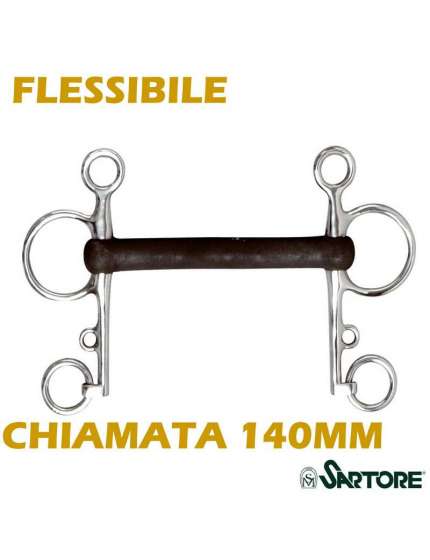 PELHAM INOX CON CANNONE IN GOMMA FLESSIBILE