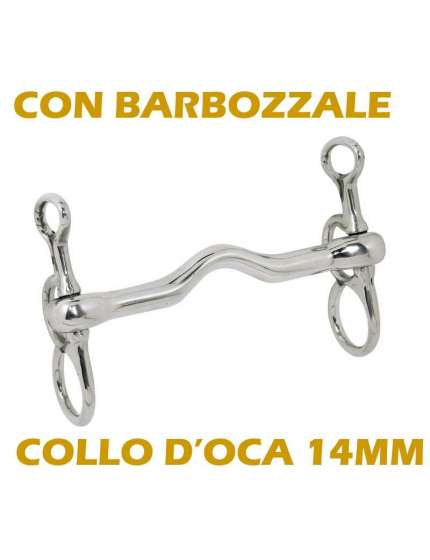 FILETTO INGLESE FRANCESINO A COLLO D'OCA DA 14MM