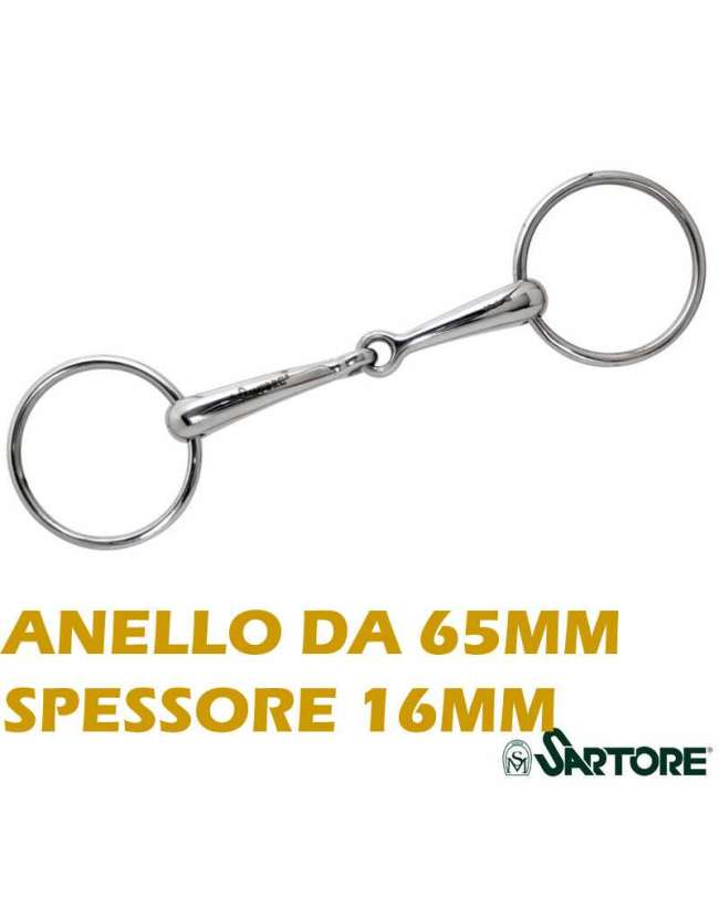 FILETTO PER CAVALLI AD ANELLI PIENO