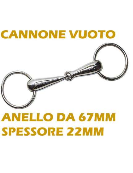 FILETTO AD ANELLI INOX SPESSORE 22MM VUOTO