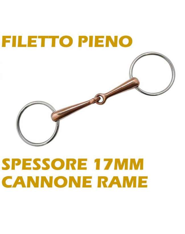 FILETTO AD ANELLI IN RAME PIENO