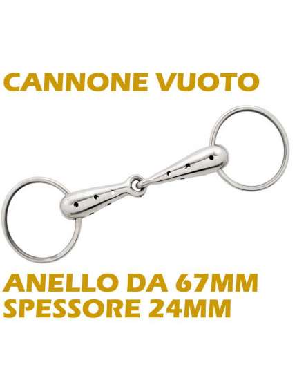 FILETTO INOX AD ANELLI CON FORI SUL CANNONE