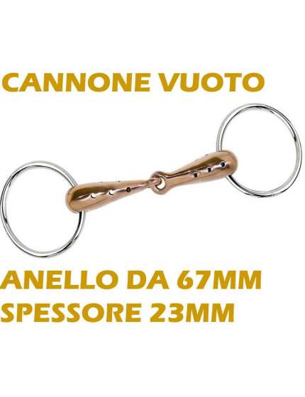 FILETTO PER CAVALLI IN RAME FORATO