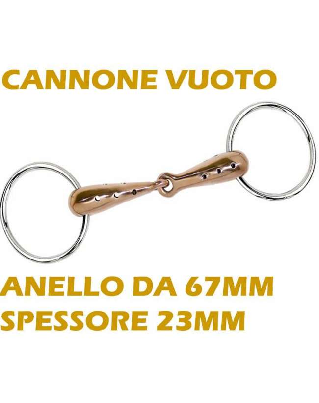 FILETTO PER CAVALLI IN RAME FORATO