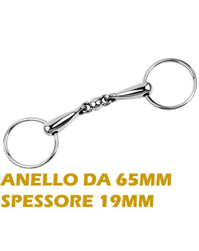 FILETTO AD ANELLI PALLINA CENTRALE