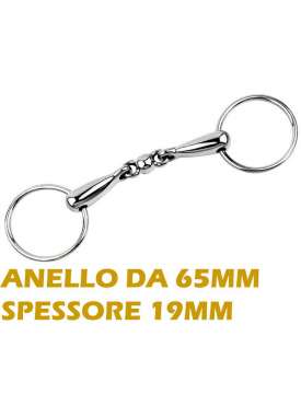 FILETTO INOX AD ANELLI PALLINA CENTRALE-8509