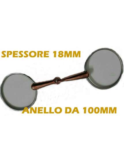 FILETTO IN RAME PIENO ANELLO DA 100MM