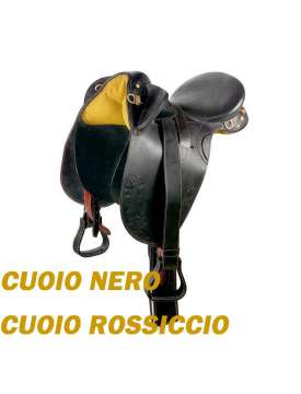 SELLA AUSTRALIANA IN CUOIO COMPLETA DI ACCESSORI-8614