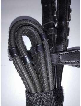 REDINI PER EQUITAZIONE IN CUOIO E GOMMA CON TACCHETTE WINNER SARTORE-9066