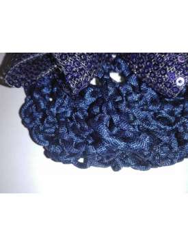 RETE PER CAPELLI CON FIOCCO E PUNTI LUCE-9413