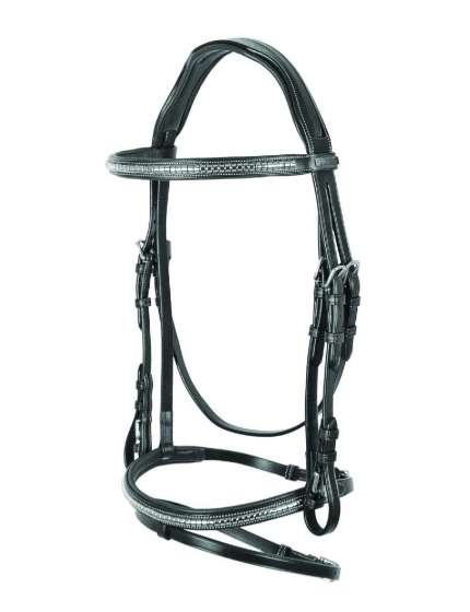 BRIGLIA INGLESE EQUESTRO CON CLINCHER ARGENTO