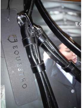 BRIGLIA INGLESE EQUESTRO CON CLINCHER ARGENTO-9587