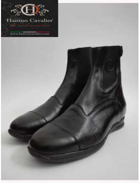 STIVALETTI DA EQUITAZIONE PELLE MORBIDA SUOLA BASSA-9740